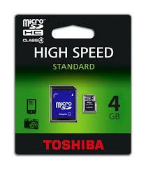 TOSHIBA 4 GB MİCRO SDHC KART